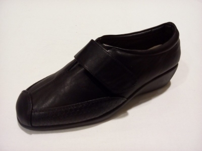 Parex Shoes Σχ. QH16927.B "Λάστιχο - Βέλκρο" Μαύρο [QH16927.B]